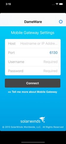DameWare Mobile для iOS — скриншот 1
