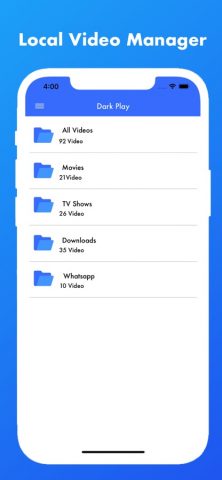 Dark Play — HD Video Player для iOS — скриншот 4