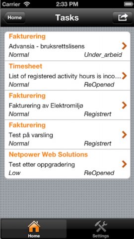 Dashboard для iOS — скриншот 3