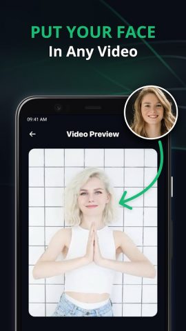 DeepFacer: Face Swap AI Video для Android — скриншот 1
