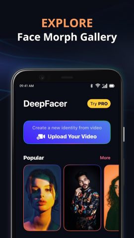 DeepFacer: Face Swap AI Video для Android — скриншот 4