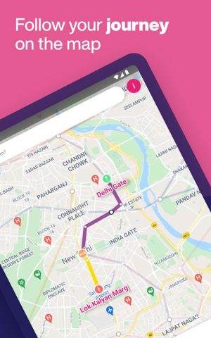 Delhi Subway Map & Routing для Android — скриншот 5