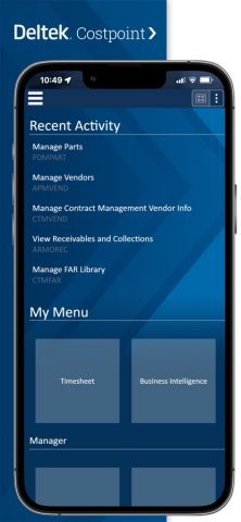 Deltek Costpoint для iOS — скриншот 3