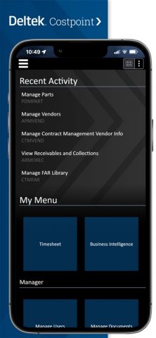 Deltek Costpoint для iOS — скриншот 4