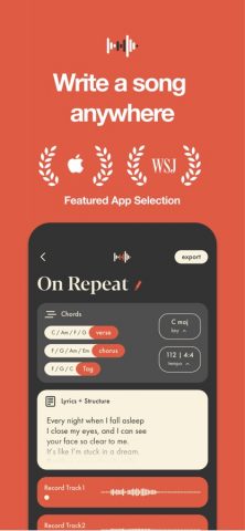 Demo: Songwriting Studio для iOS — скриншот 1
