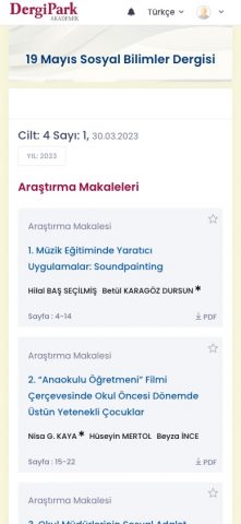 DergiPark Akademik для Android — скриншот 4