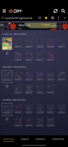 Destiny Item Manager для iOS — скриншот 2