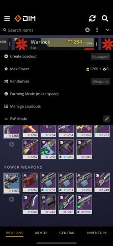 Destiny Item Manager для iOS — скриншот 3