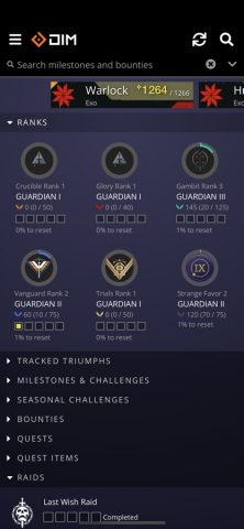 Destiny Item Manager для iOS — скриншот 4