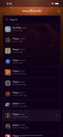 Destiny Trials Report для iOS — скриншот 1