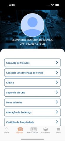 Detran GO ON для iOS — скриншот 4