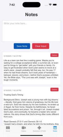 Devotions4Teens для iOS — скриншот 2