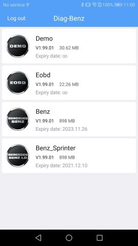 Diag-Benz для Android — скриншот 3