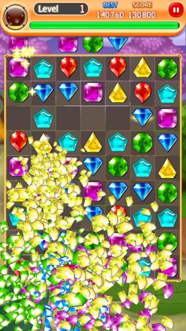 Diamond Rush 2026: Три в ряд для Android — скриншот 3