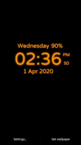 Digital Clock для Android — скриншот 2
