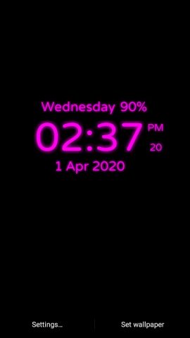 Digital Clock для Android — скриншот 4