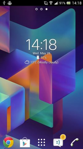 Digital Clock Widget Xperia для Android — скриншот 1