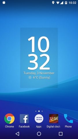 Digital Clock Widget Xperia для Android — скриншот 3