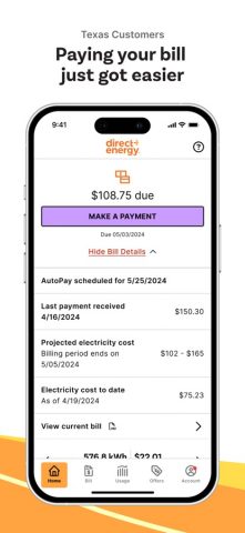Direct Energy Account Manager для iOS — скриншот 3