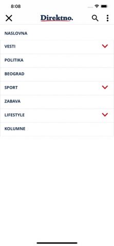 Direktno для iOS — скриншот 5