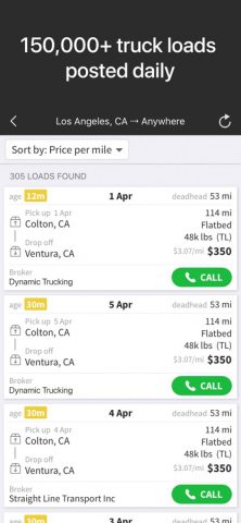 Doft Load Board, Truck Loads для iOS — скриншот 2