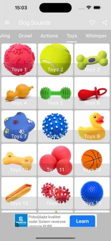 Dog Sounds — Collection для iOS — скриншот 2