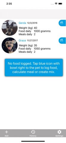DogFoodCalc для iOS — скриншот 2