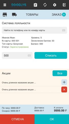 Dooglys Касса для Android — скриншот 2