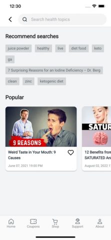 Dr. Berg для iOS — скриншот 4