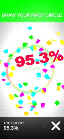 Draw Perfect Circle Challenge! для iOS — скриншот 1
