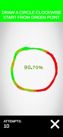 Draw Perfect Circle Challenge! для iOS — скриншот 2