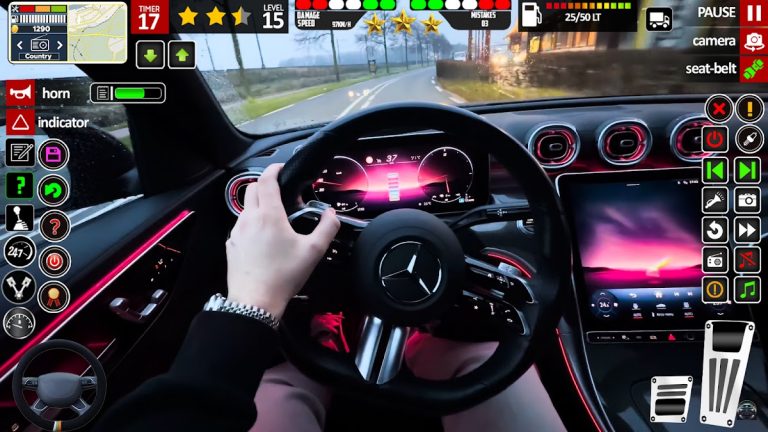 Driving School 3D : Car Games для Android — скриншот 1