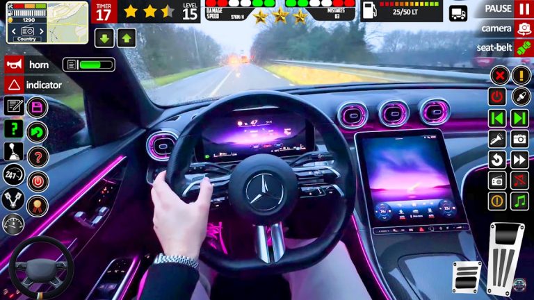 Driving School 3D : Car Games для Android — скриншот 3