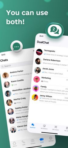 DualChat – Dual Messenger Web для iOS — скриншот 1