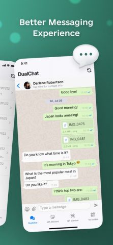DualChat – Dual Messenger Web для iOS — скриншот 2
