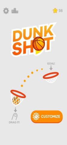 Dunk Shot для iOS — скриншот 1