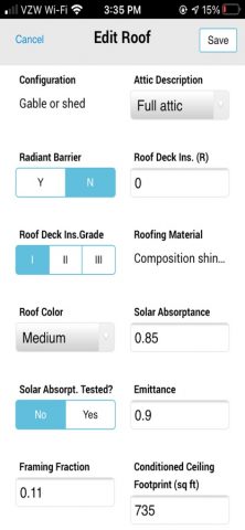 ENERGY STAR™ RaterPRO для iOS — скриншот 3