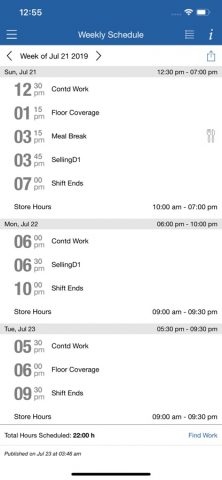 ESS 41 — Reflexis One для iOS — скриншот 1