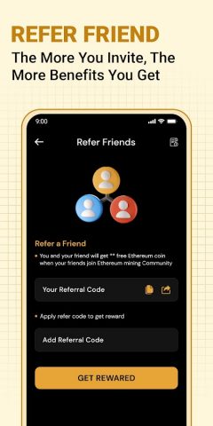 ETH Cloud Miner- Earn Ethereum для Android — скриншот 4