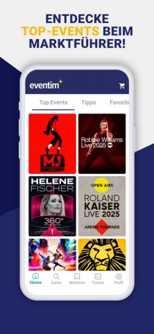 EVENTIM DE: Tickets für Events для iOS — скриншот 1