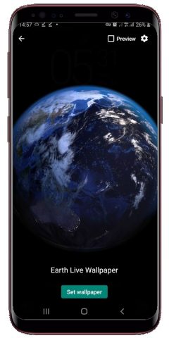 Earth Rotation Live Wallpaper для Android — скриншот 2