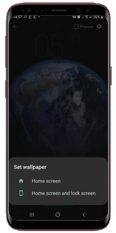 Earth Rotation Live Wallpaper для Android — скриншот 3