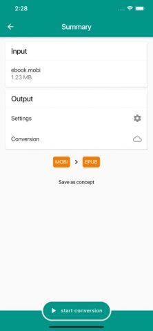 Ebook Converter для iOS — скриншот 2
