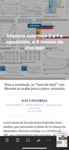 El Universal Edición Digital для iOS — скриншот 4