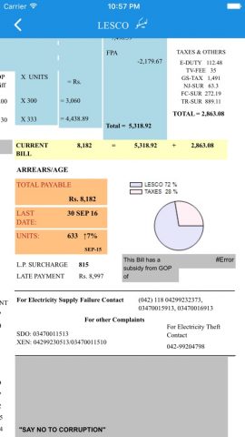 Electricity Bill для iOS — скриншот 4