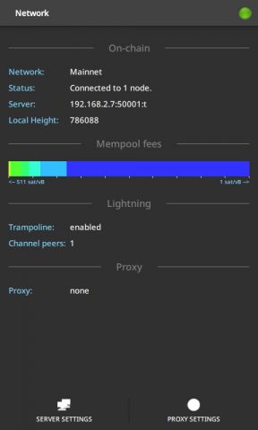 Electrum Bitcoin Wallet для Android — скриншот 5