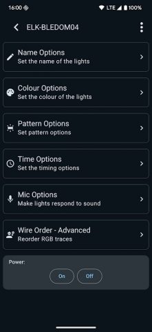Elkotrol — LED Strip Control для Android — скриншот 2