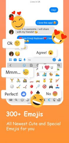 Emoji Keyboard: Fonts, Emojis для Android — скриншот 4
