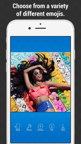 Emoji Picture Editor — Add Emojis to your Photos для iOS — скриншот 2