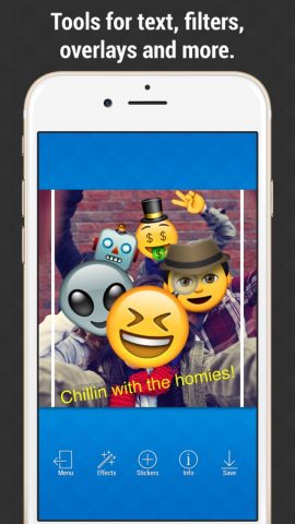Emoji Picture Editor — Add Emojis to your Photos для iOS — скриншот 3